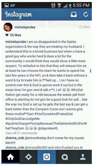 darren-sproles-traded-philadelphia-eagles-instagram